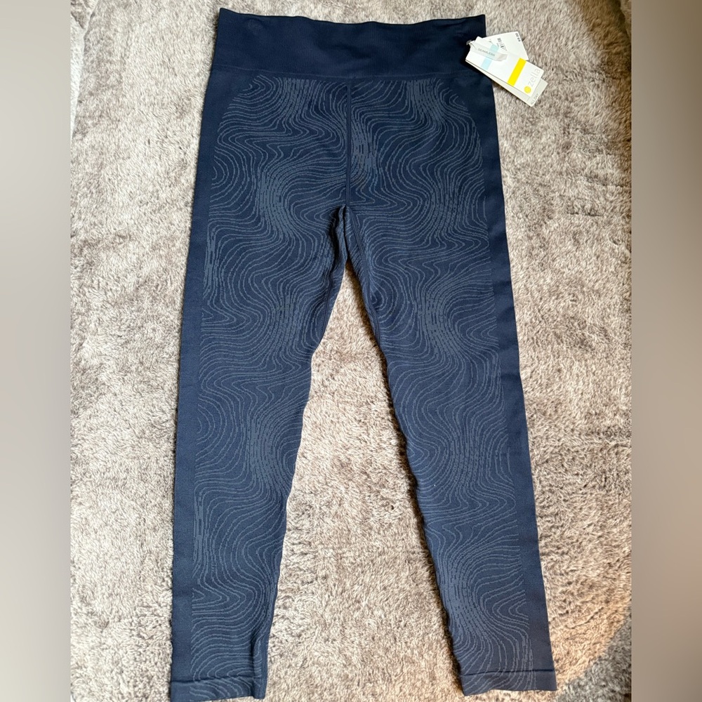 Zella Midnight Blue Textured Leggings